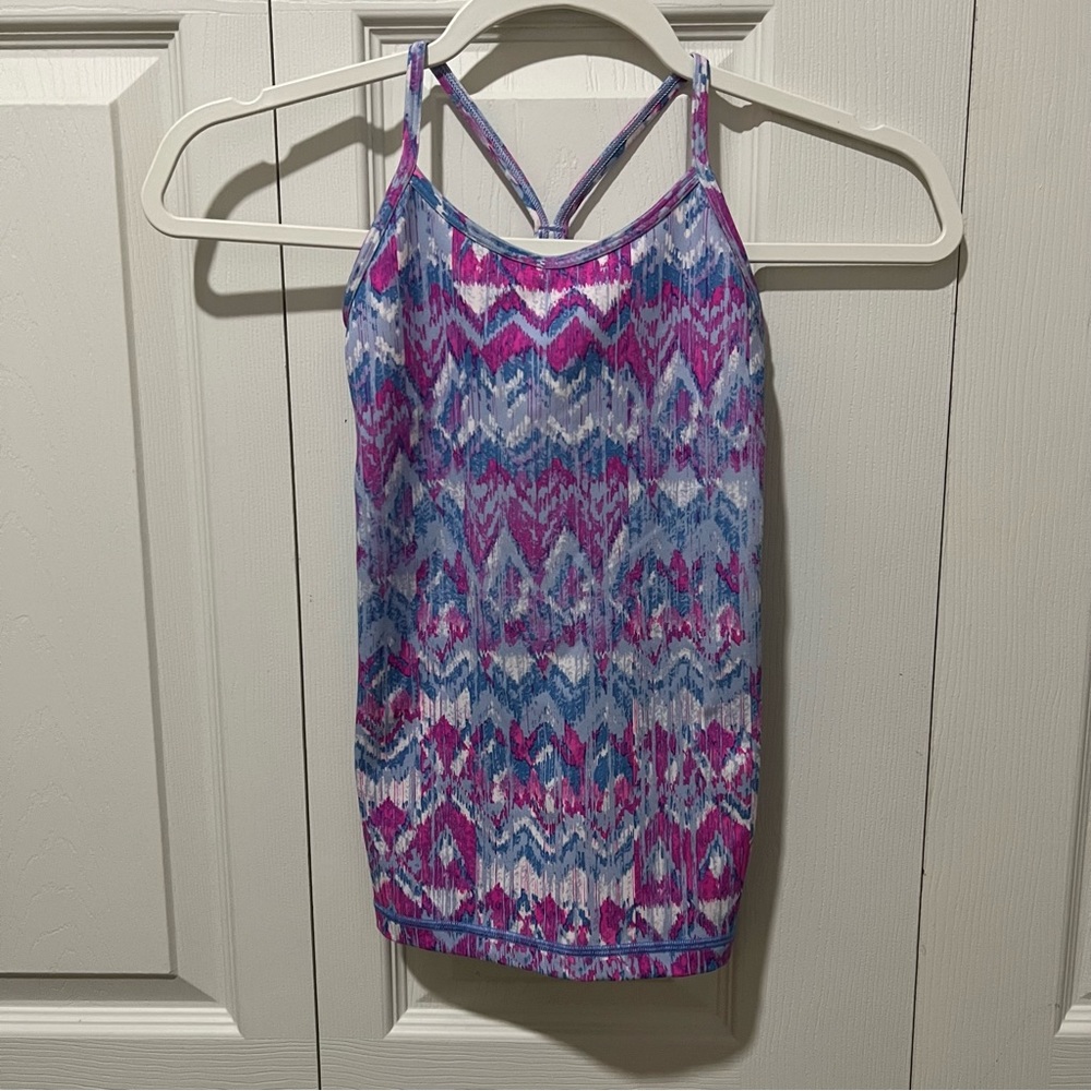 Ivivva by Lululemon Athletica Colorful Built-in-Bra Top, 6